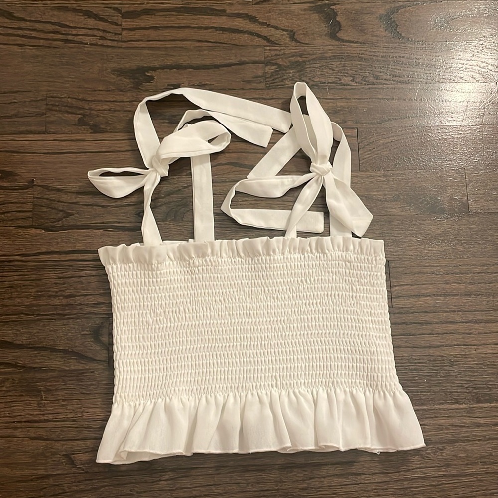 White vacay top